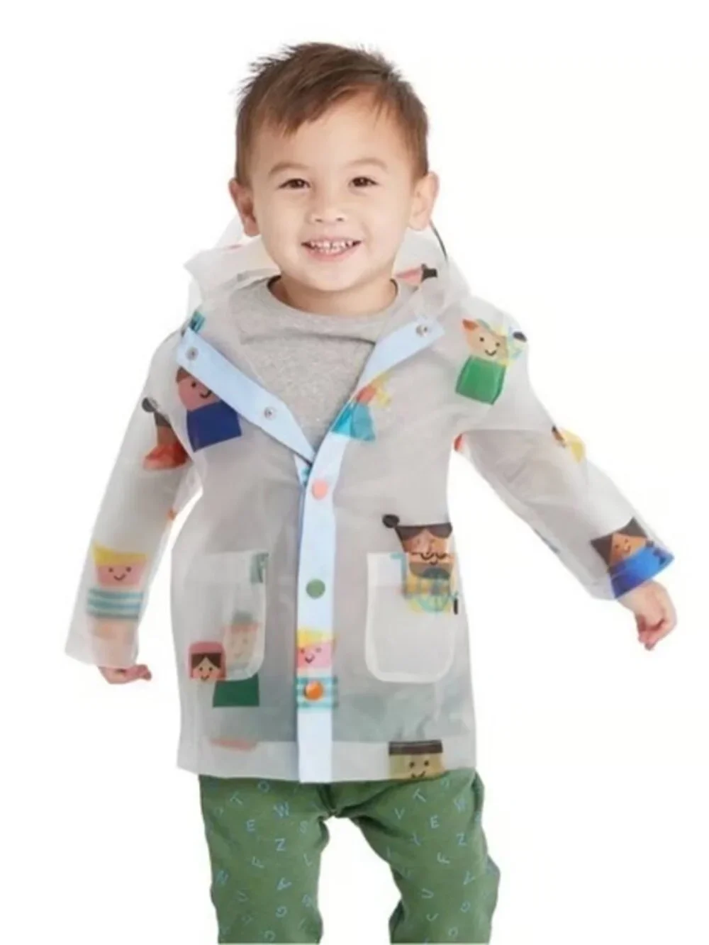 Christian Robinson Target Kids Character Print Rain Jacket Sz. 4T